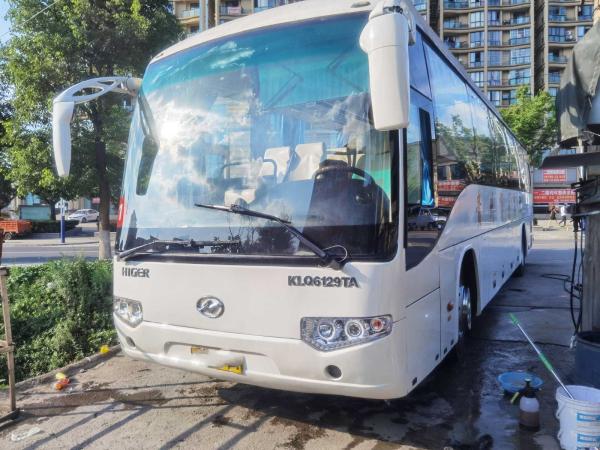 Used Higer Bus Rear Engine Model KLQ6129 Good Passengers Bus 53 Seats Rear