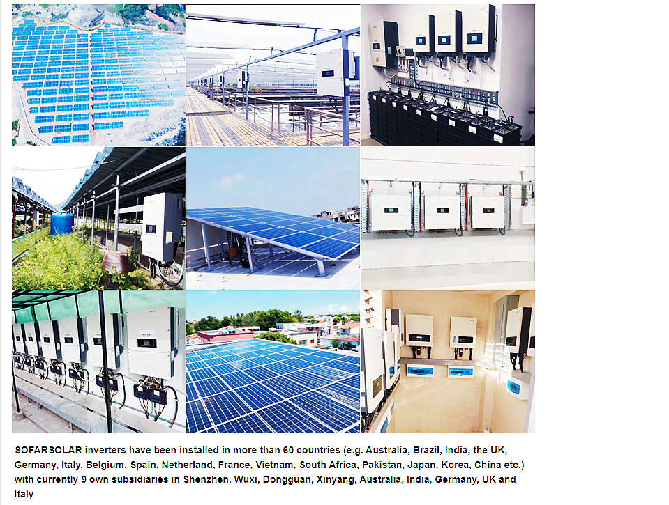 SOFAR Solar Inverter 3KW 3.6KW 4KW 4.6KW 5KW 6KW HYD 3K-6K-ES