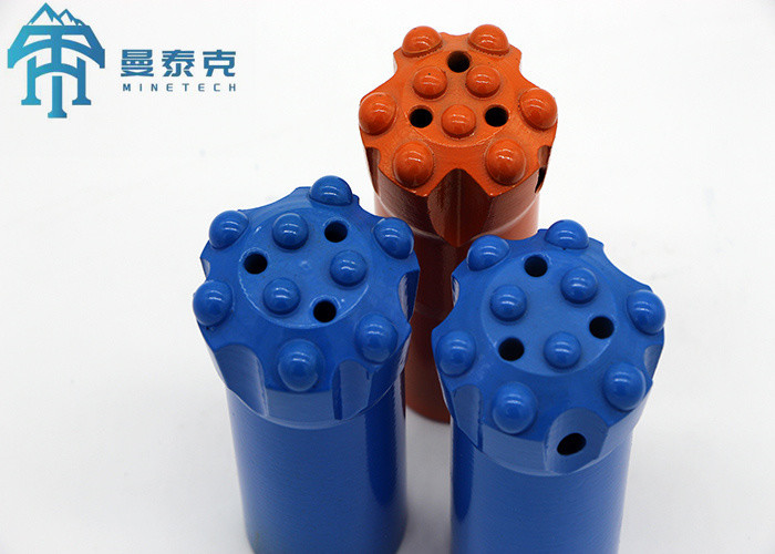 Dependable Short Skirt Tapered Button Bit 2 Flushing Holes 42mm