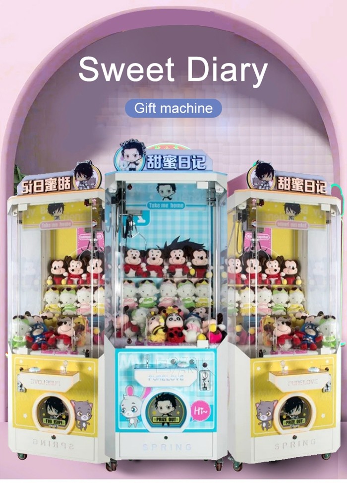 Sweet Diary Catching Toy Claw Game Machine For Amusement Park