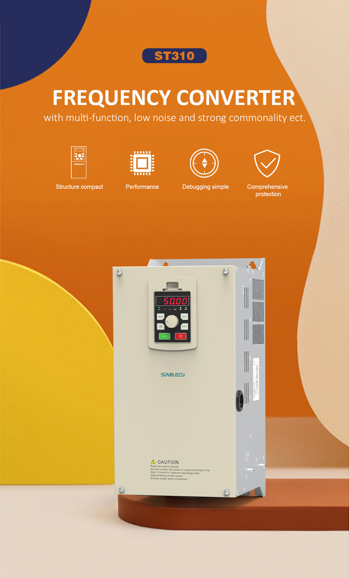 15KW 3 Phase Motor Inverter Converter 380V 480V VFD For Water Pump