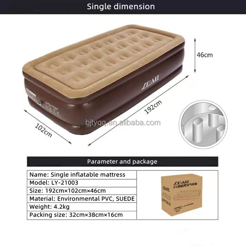 Custom High Quality PVC Folding Single Double Inflatable Bed Sofa Inflatable Lounger Air Sofa Tantra Sofa Bed with Air Pump