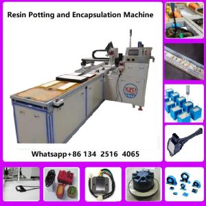 HV component epoxy potting and encapsulate machine meter mix dispenser