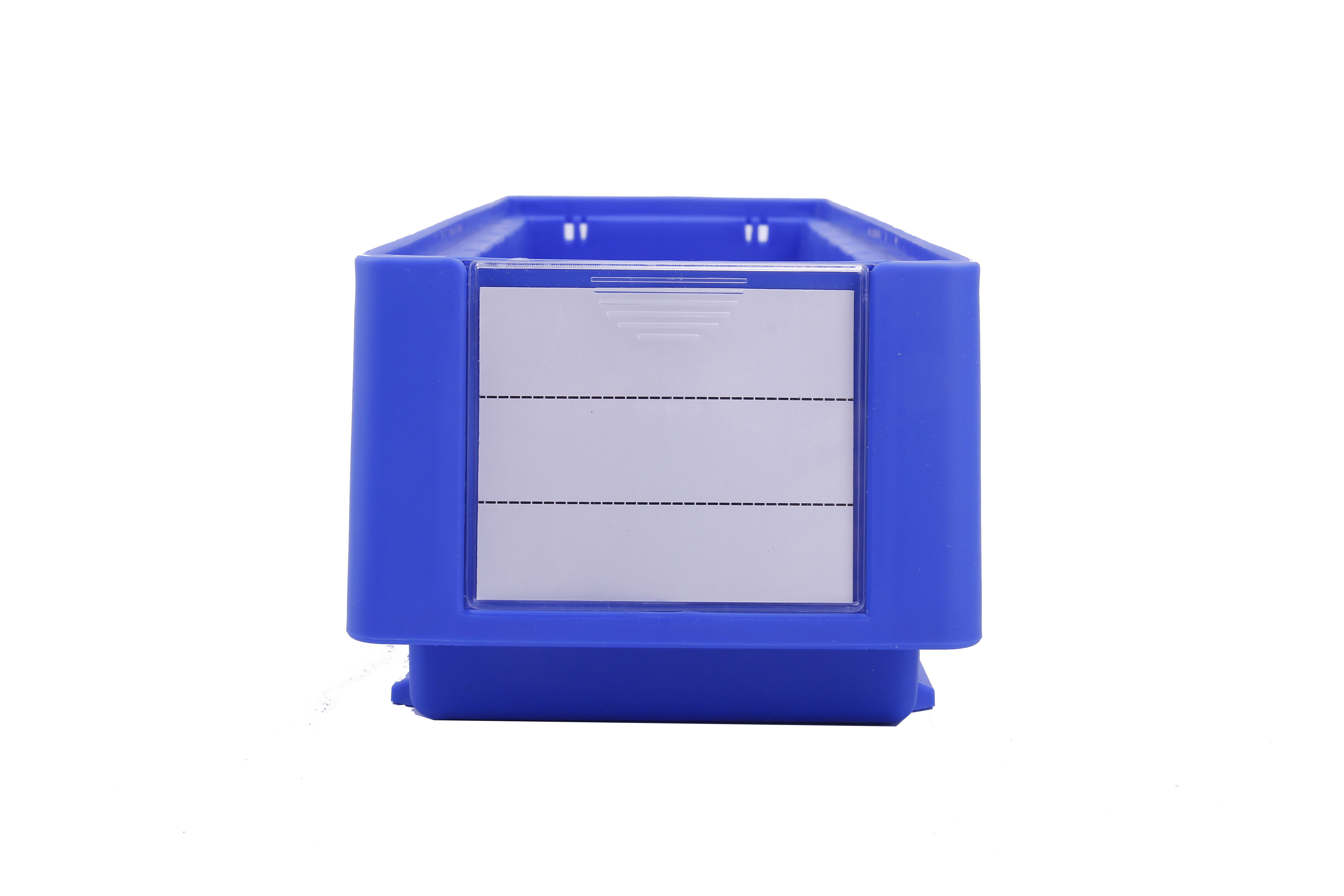 Customized Logo Stackable Plastic Shelf Bin Storage Crate with Dividers Solid Box