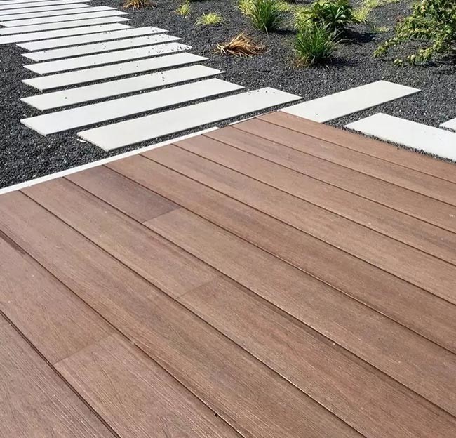 3d Embossed WPC Wood Decking Outdoor Wooden Plastic Composite Flooring
