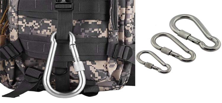 40mm Stainless Steel Carabiner Hook The Must-Have Accessory for Climbing Enthusiasts