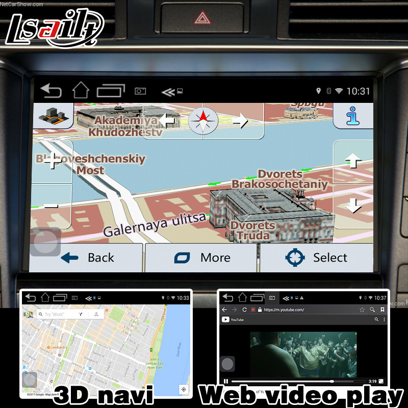 Lexus LS460 LS600h 2007-2009 mirror link video interface rear view 360 panoram