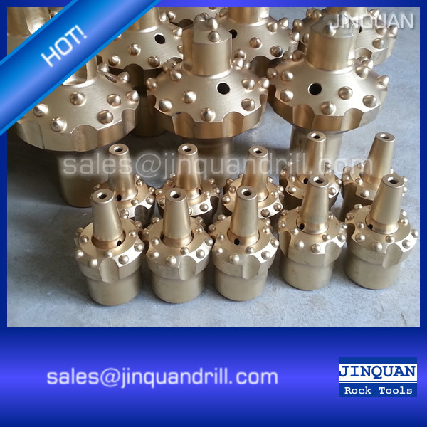  dome type reamer bits, reaming tools, pilot adapter bit T38*102mm &amp; T38*127mm Manufactures
