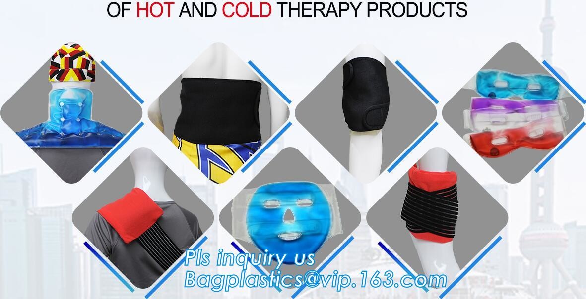Ice Bag Packs - Set of 3 Hot & Cold Reusable Ice Bags Size 6, 9 and 11 inch - No Leaks, No Drips, non-toxic plastic cool