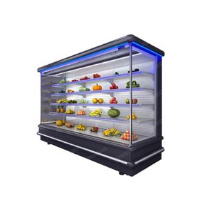 4 Layers Shelf Multideck Open Chiller Wine Beverage Vegetable Cooler