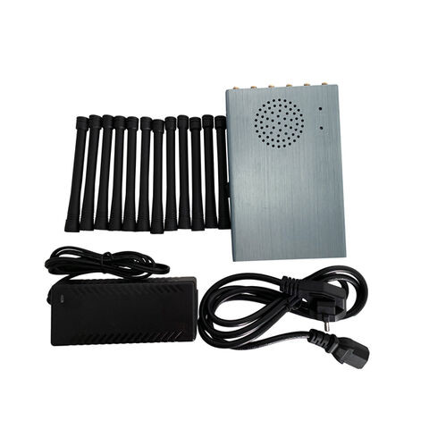 Mobile Phone Handheld 5G Signal Jammer 12Bands 12.0W Temperature Lower than 40℃ Work 4.0 Hours,12000mAH Battery