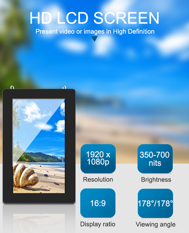 FCC Waterproof IP55 Interactive Outdoor Kiosk For Advertisement