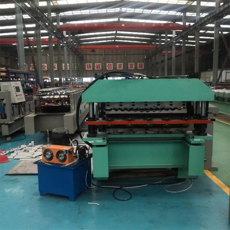 Metal Galvanized Double Deck Roll Forming Machine For Ibr Rib Corrugated Roof Wall Sheets