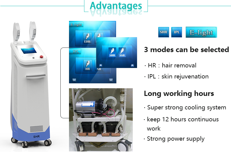 2017 New SHR IPL hair removal and skin rejuvenation machine/ipl shr laser