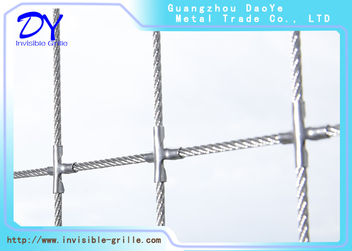 316 Stainless Steel Wires With Nylon Coated Invisible Balcony Grille