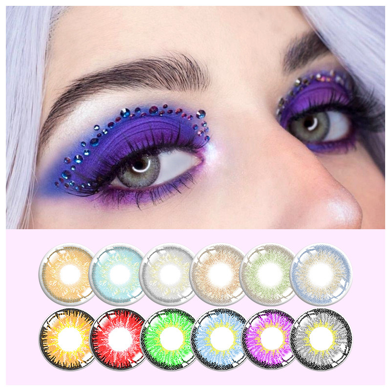 Oem Water Content Russian Dark Hazel Brown Lens Contacts 14mm