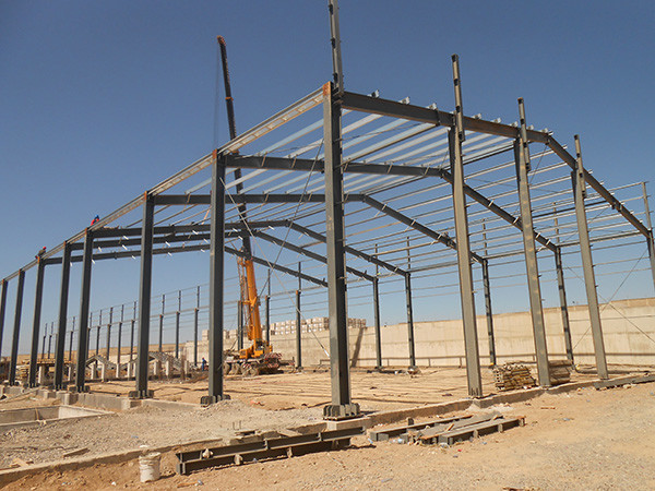 Welded H Section Steel Structure Warehouse Industrial Design Style