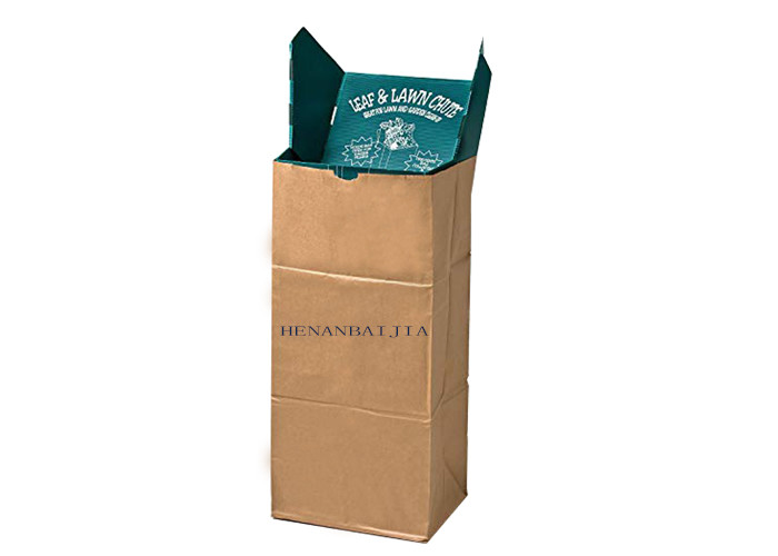 Heavy Duty Kraft Paper Lawn Paper Bags Brown 30 Gallons Yard Waste Leaf