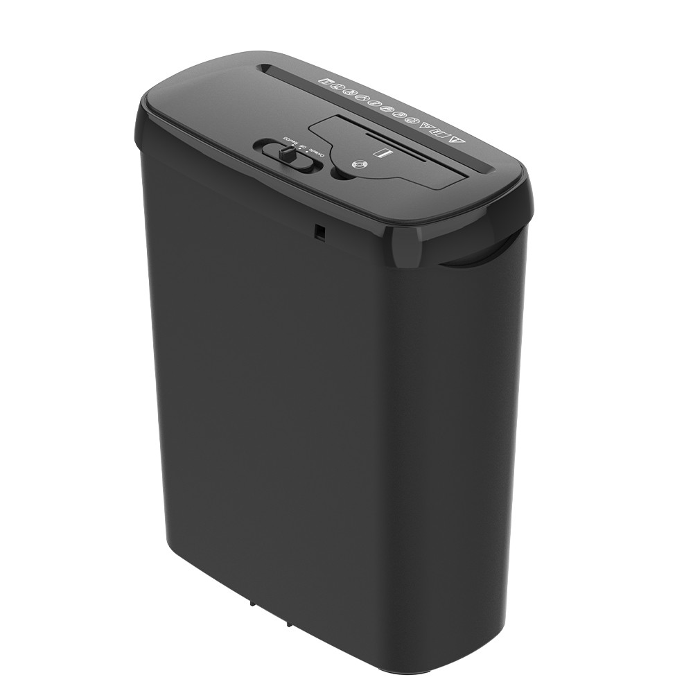 8 Sheet Strip Cut Paper Shredder With 11L Waste Basket Bin Small Size For Home Use SD108P
