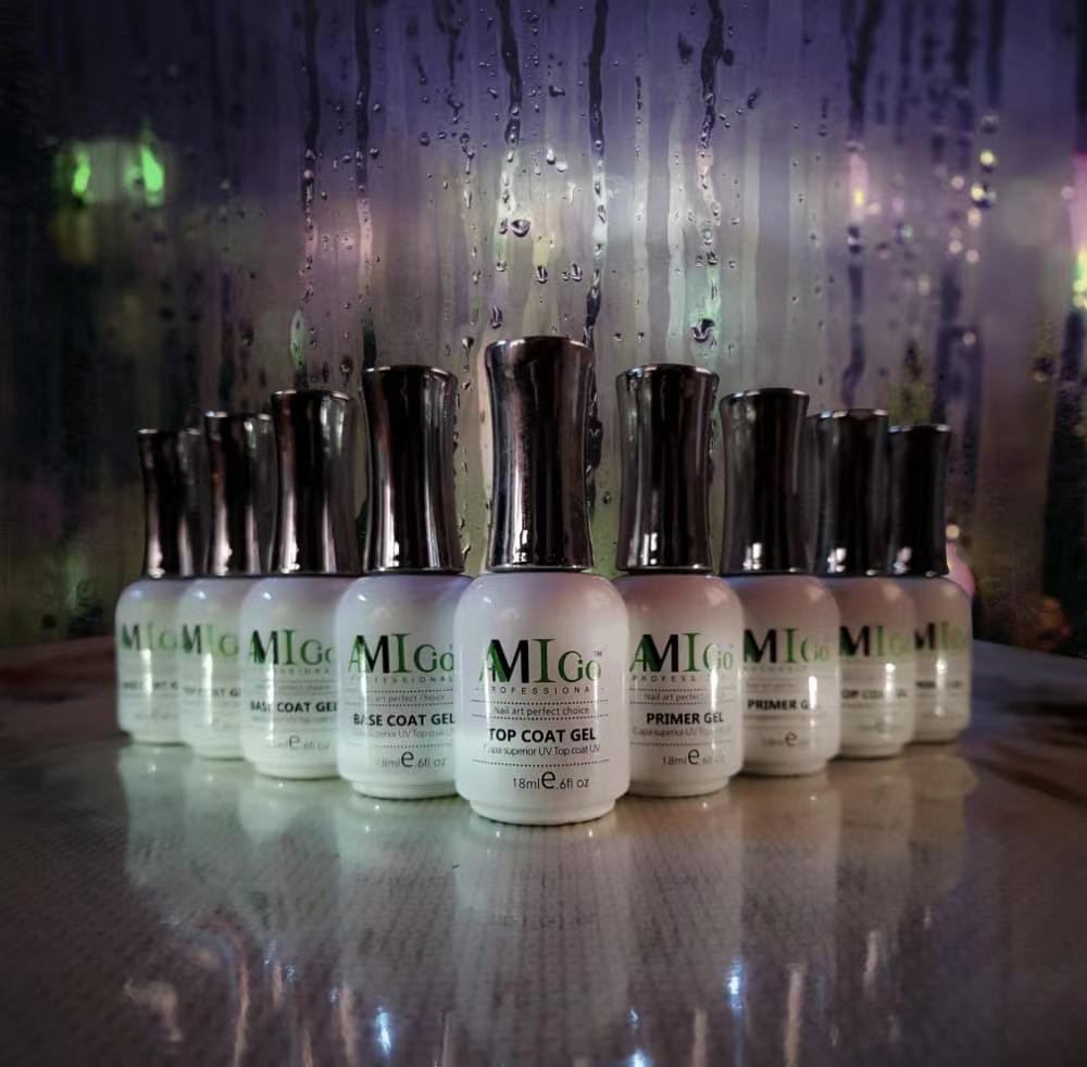 AMIGO Soak Off Gel Nail Polish 18ml Customized Label Color UV LED Lamp Gel Polish