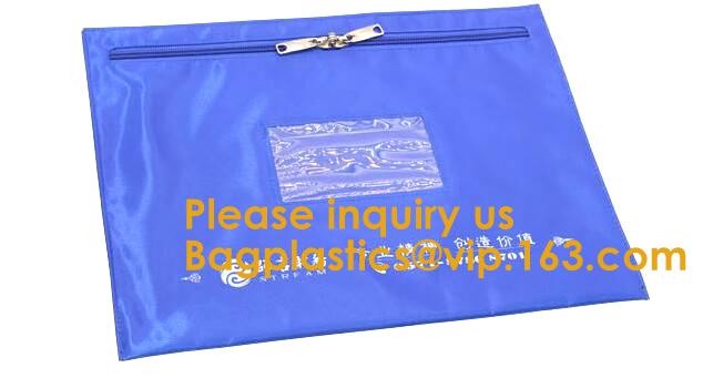 Cash Money Reusable Deposit Security Locking Factory Custom Made Bank Locking Night Deposit Bag With Lock, bagease