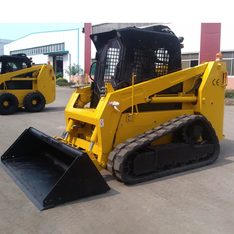 Hydraulic Cylinder 50HP 65HP 100HP 125HP Crawler Wheel Skid Steer Loader with Backhoe Attachment