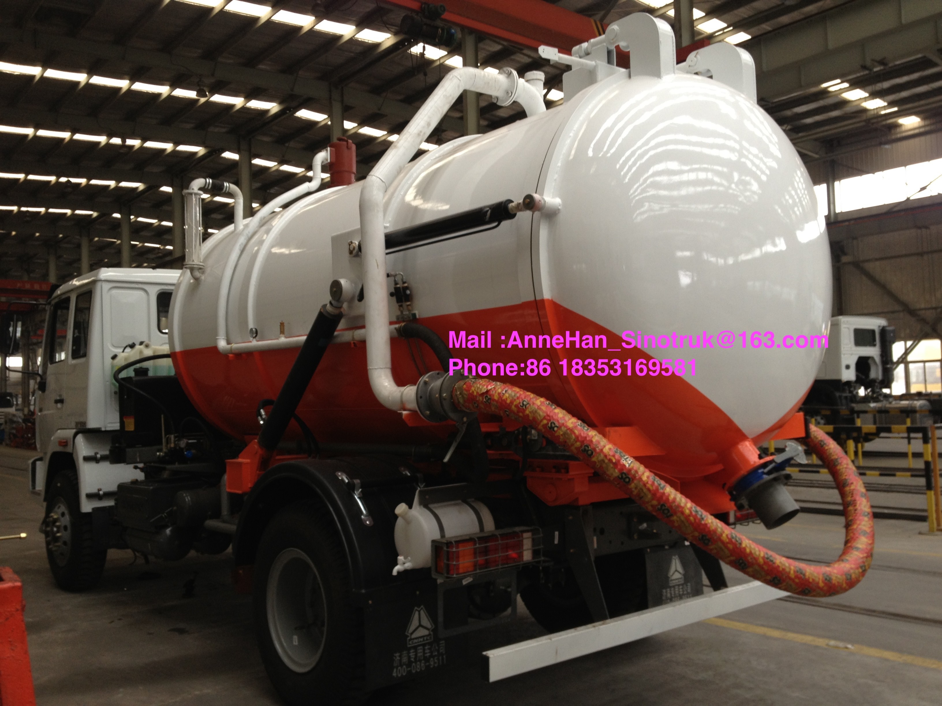 95km/h 10M3 16M3 Sewage Suction Truck 4x2 Euro 2 LHD