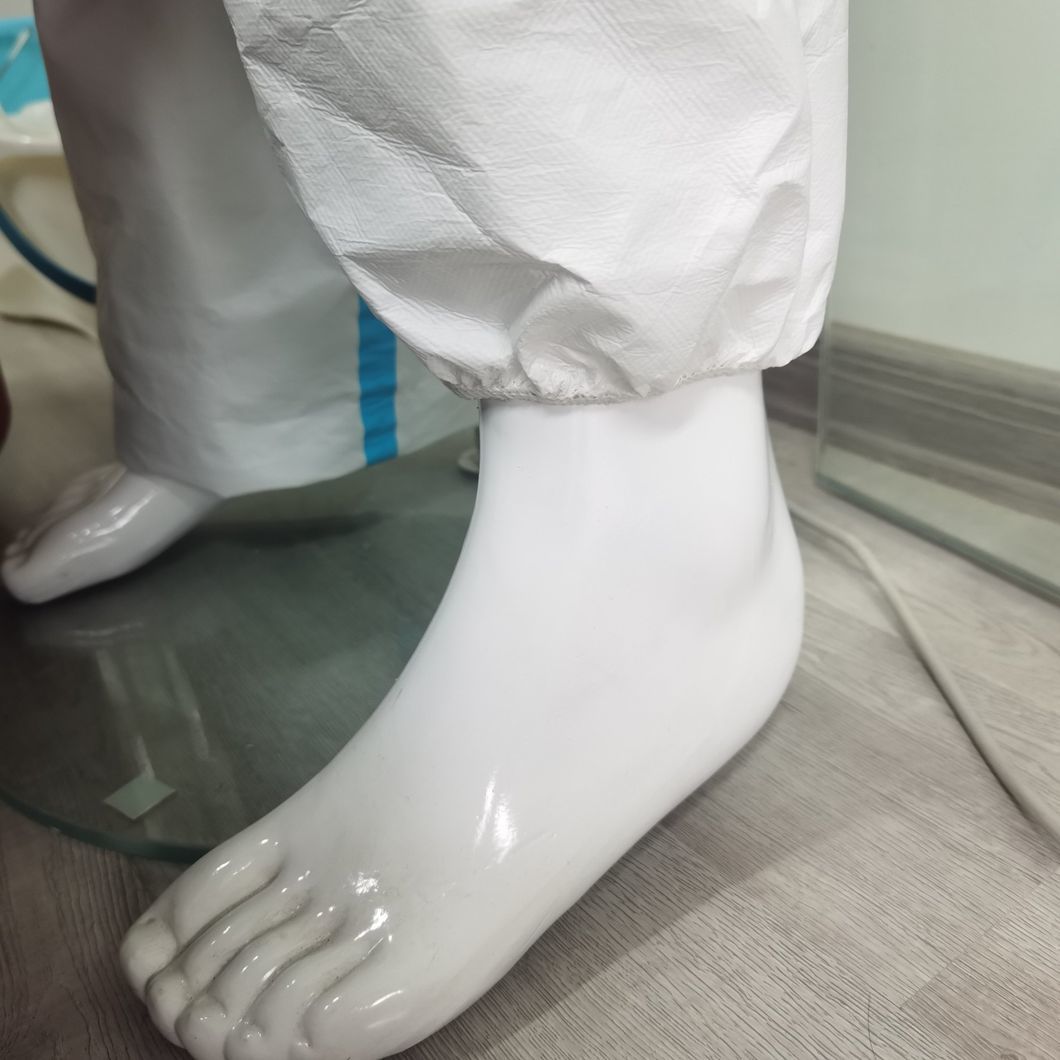 CE Type5&6 Disposable Protective Coverall Nonwoven White Safety Clothing