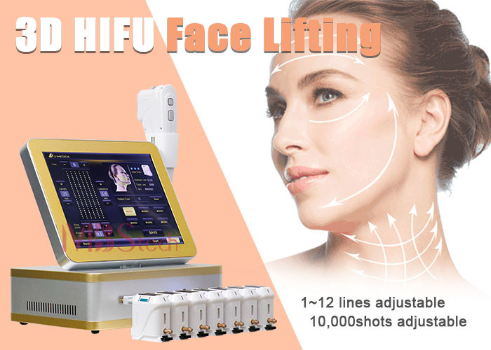 4MHz 12 Lines 8 Cartridges Body Slimming HIFU RF Machine