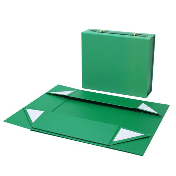 Quality Magnetic Leather Foldable Gift Box Set One Piece Collapsible Packaging Vibrant Color Collection Custom Logo Panel for sale