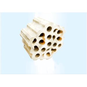  Lattice Yellow Fire Clay Bricks / Heat Storage Checker Fire Proof Bricks Manufactures
