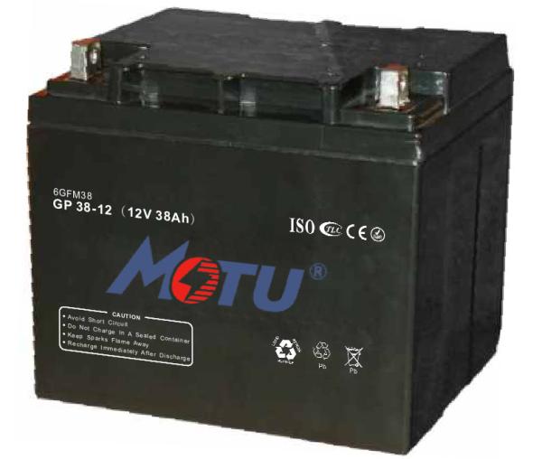 Less Self - Discharging AGM Deep Cycle Battery Black Color For UPS / Solar /