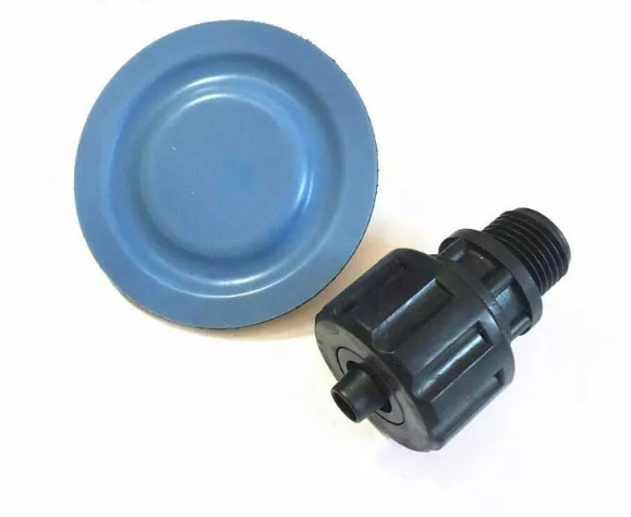 Black NBR PTFE Rubber Diaphragm For Metering Equipment Alkali Resistance
