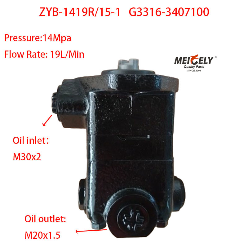 Stock New Yuchai Engine OE G3316-3407100 Power Steering Pump