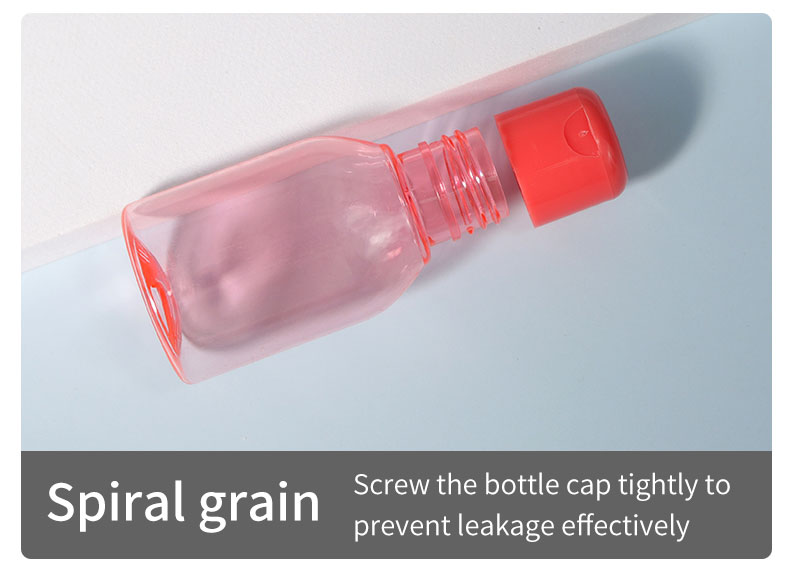 Refillable Mini Cosmetic Bottles Portable 60ml Empty Plastic Bottles For Liquid Body Soap Toner