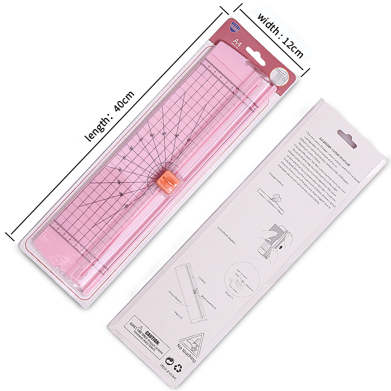 Maximum Cutting Thickness 12 Sheets of 80GSM Paper Mini Manual Paper Cutter for Office