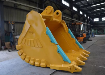 EX450 Excavator Rock Bucket Black Yellow Orange Duty Key JCB Heavy