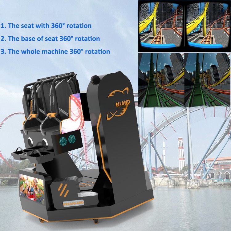 Exclusive Exciting 9D VR 360 Roller Coaster Simulator 2.25*2.15*2.3cm