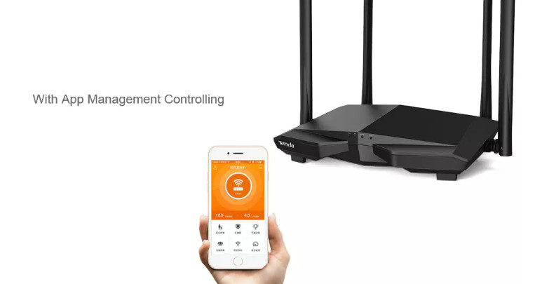 Dual Band 2.4G 5G Home WiFi Routers With 4x5dBi External Antenna