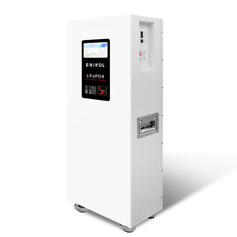 7-inch touch screen 51.2V 300AH 15.36KWH Capacity Household Energy Storage Battery with wheels