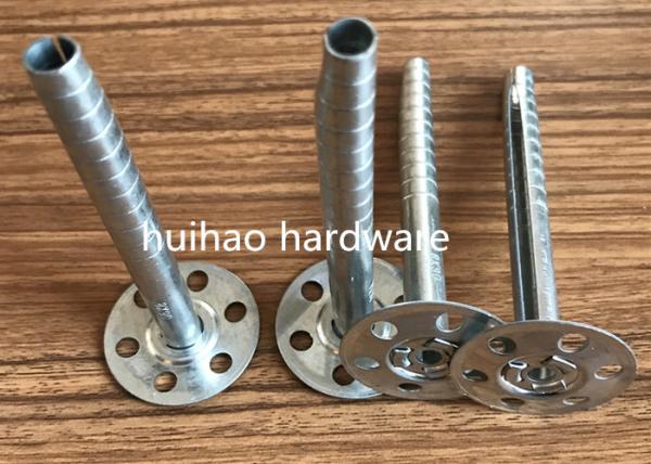 Metal Expansion Insulation anchor Pins With 35mm Perforated Head For Fixing