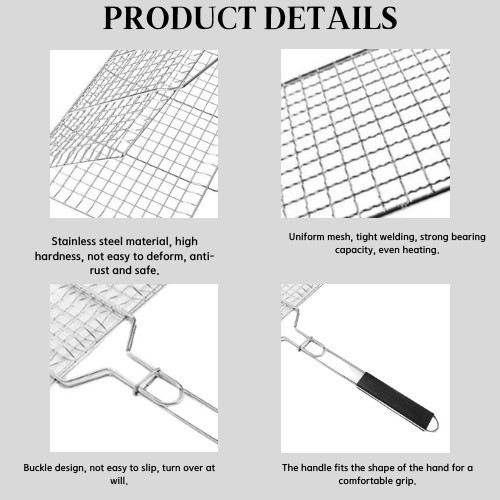 34cm Barbeque Grill Net Welded Bbq Grill Net Stainless Steel