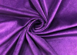  200GSM Stretchy Purple Corduroy Fabric for Pants Accessories 94% Polyester Manufactures