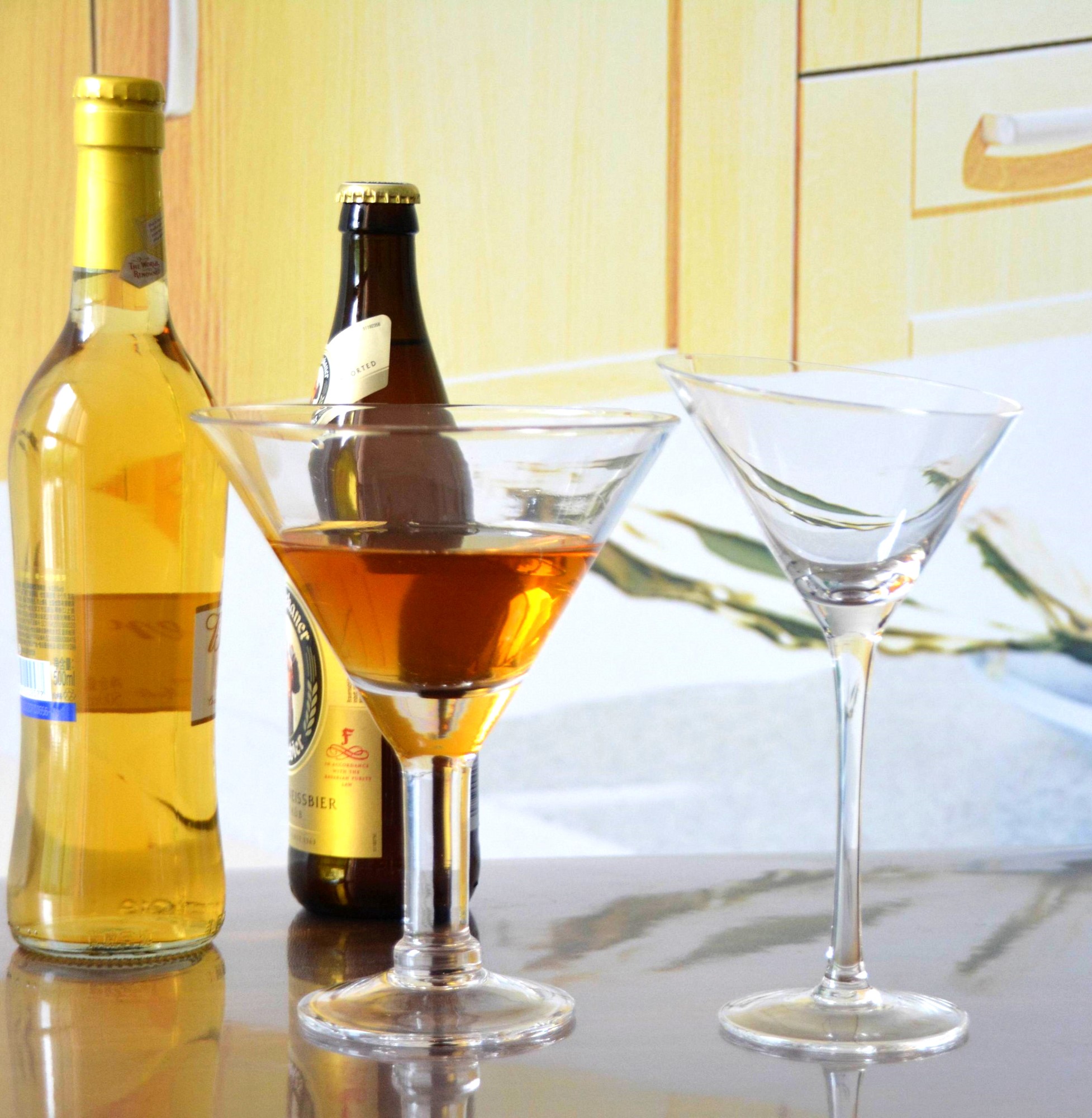 Unique Customization Thick Stem Crystal Cocktail Glasses