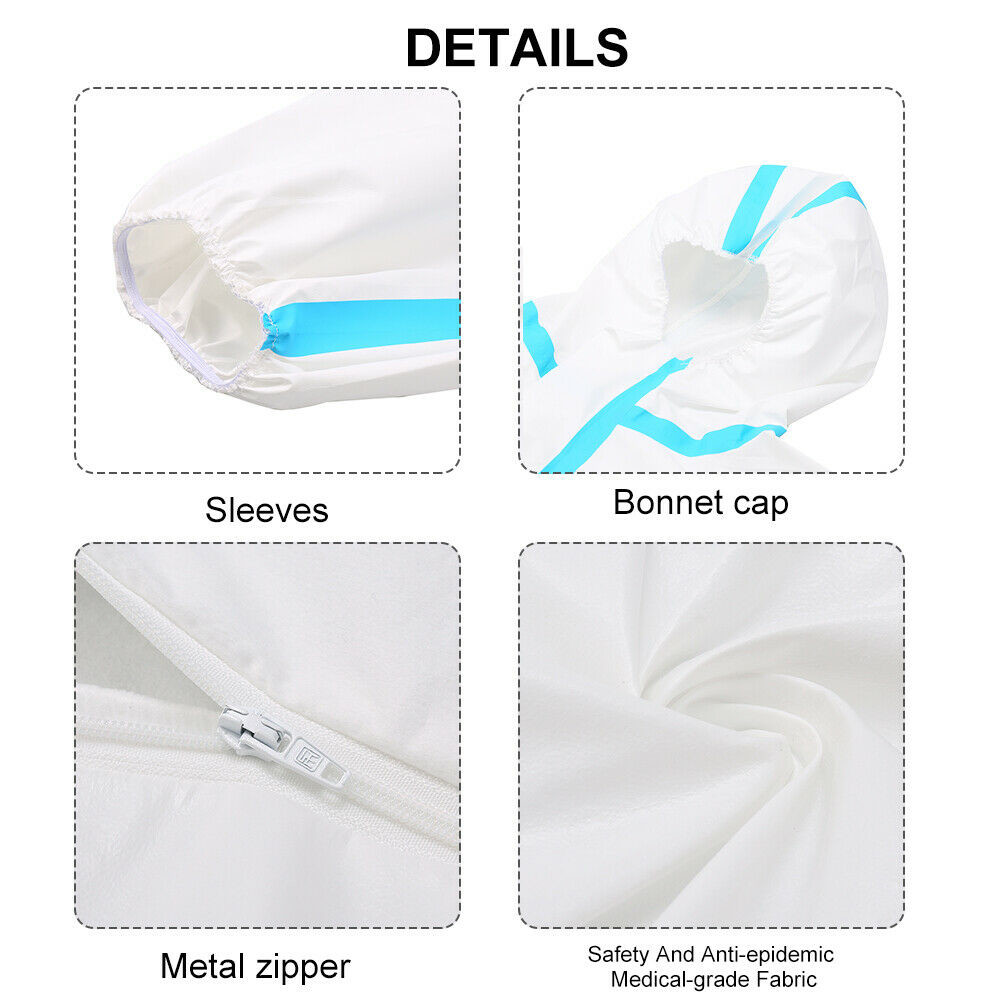 Non Woven Fabric Disposable Protective Clothing Breathable Waterproof