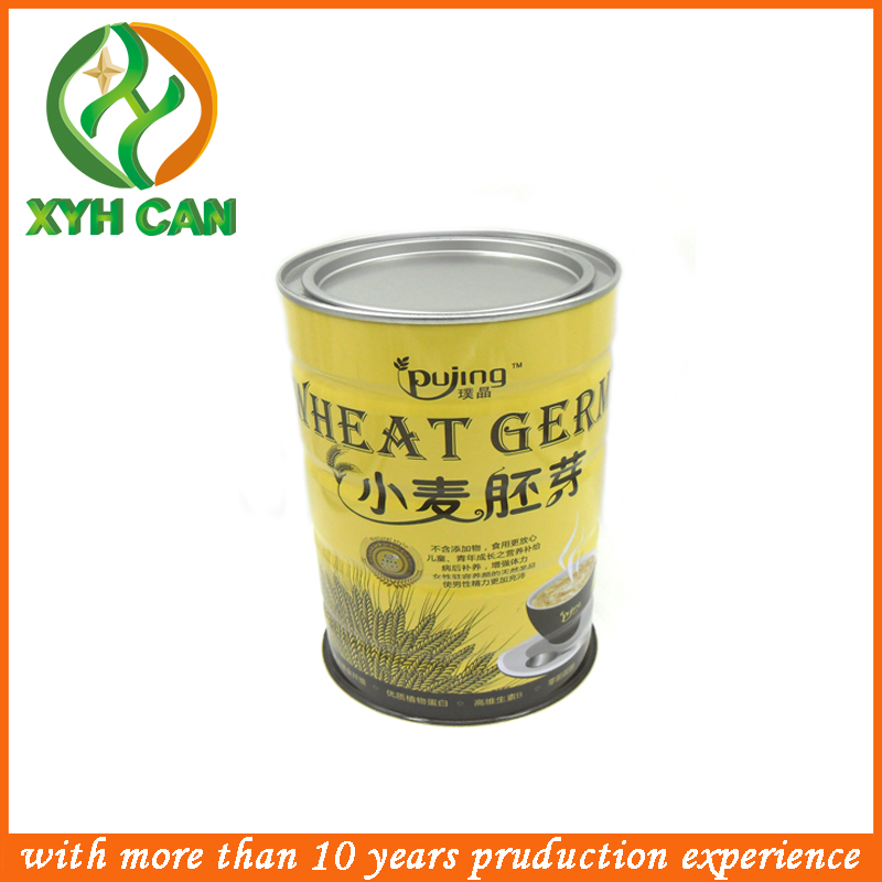 Suger Tin Can Food Packaging Round Candy Tins Glossy Lamination Printing