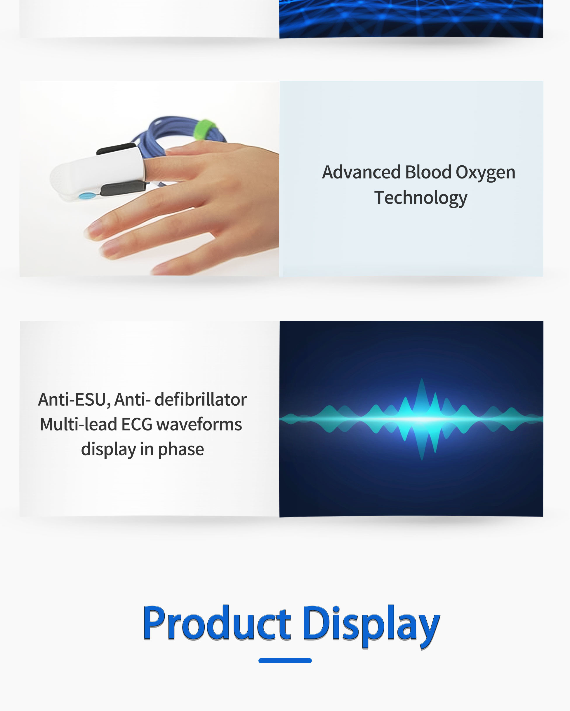 ISO Approved Multi Parameter Patient Monitor Clinical Analytical Instruments