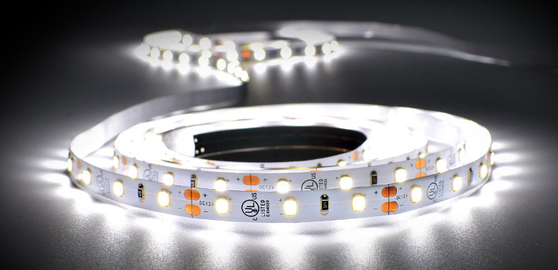 Monochrome 2835 LED Strip Lights 60LEDs Flexible Induction Decorative Light Strip