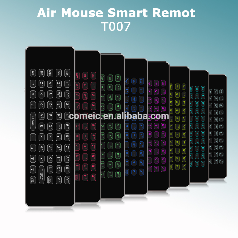 Mini RF Wireless Air Mouse Tv Remote Backlit Keyboard Effective Battery Saver