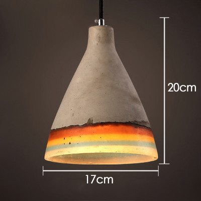 Industrial Style Retro Restaurant Bar Chandelier Clothing Shop Cafe Corridor Aisle Cement Lamp(WH-VP-242)